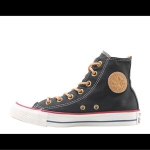 Women’s Converse Chuck Taylor All Star Black Biscuit High Top Sneakers Size 7